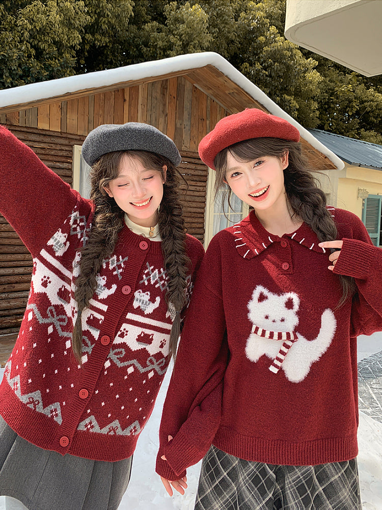 Whisker Tales Nordic Knit Sweaters-ntbhshop