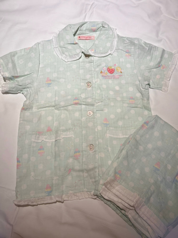 Strawberry Dessert Polka Dot Pajama Set-ntbhshop