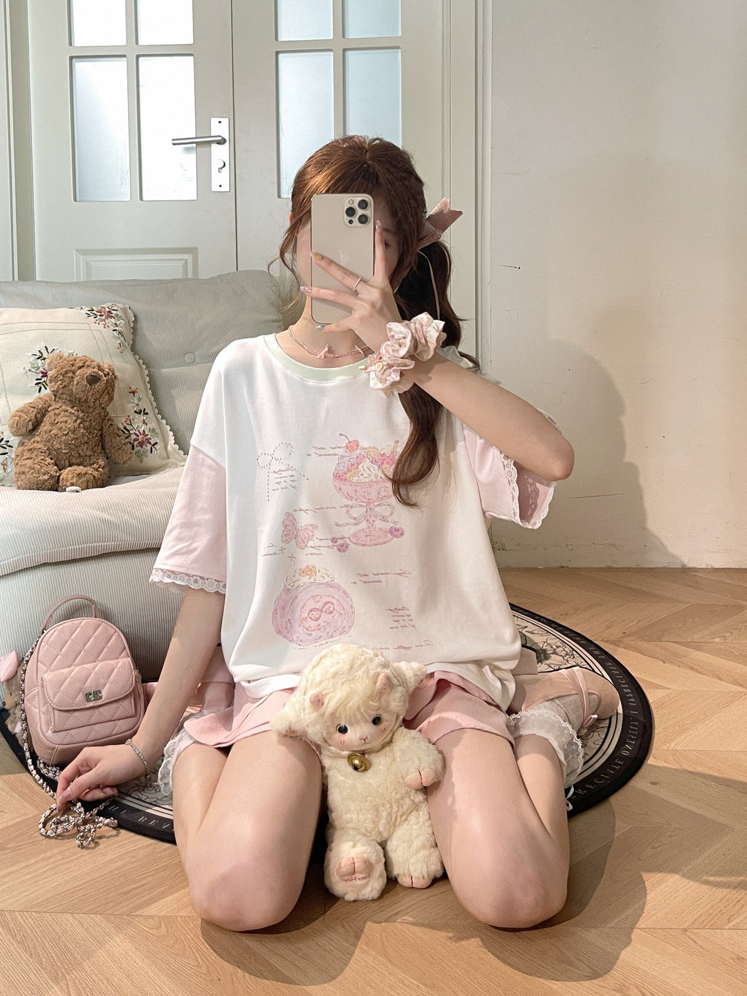 Berry Parfait Colorblock Tee-Tops-ntbhshop