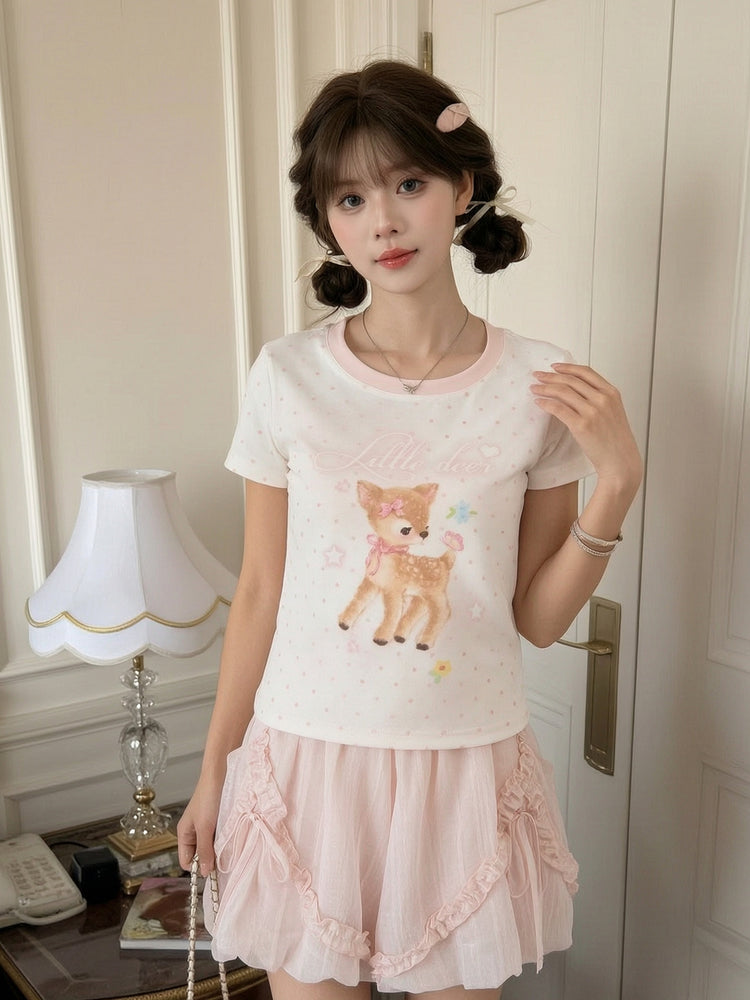 Dear Bambi Baby Tee-Tops-ntbhshop