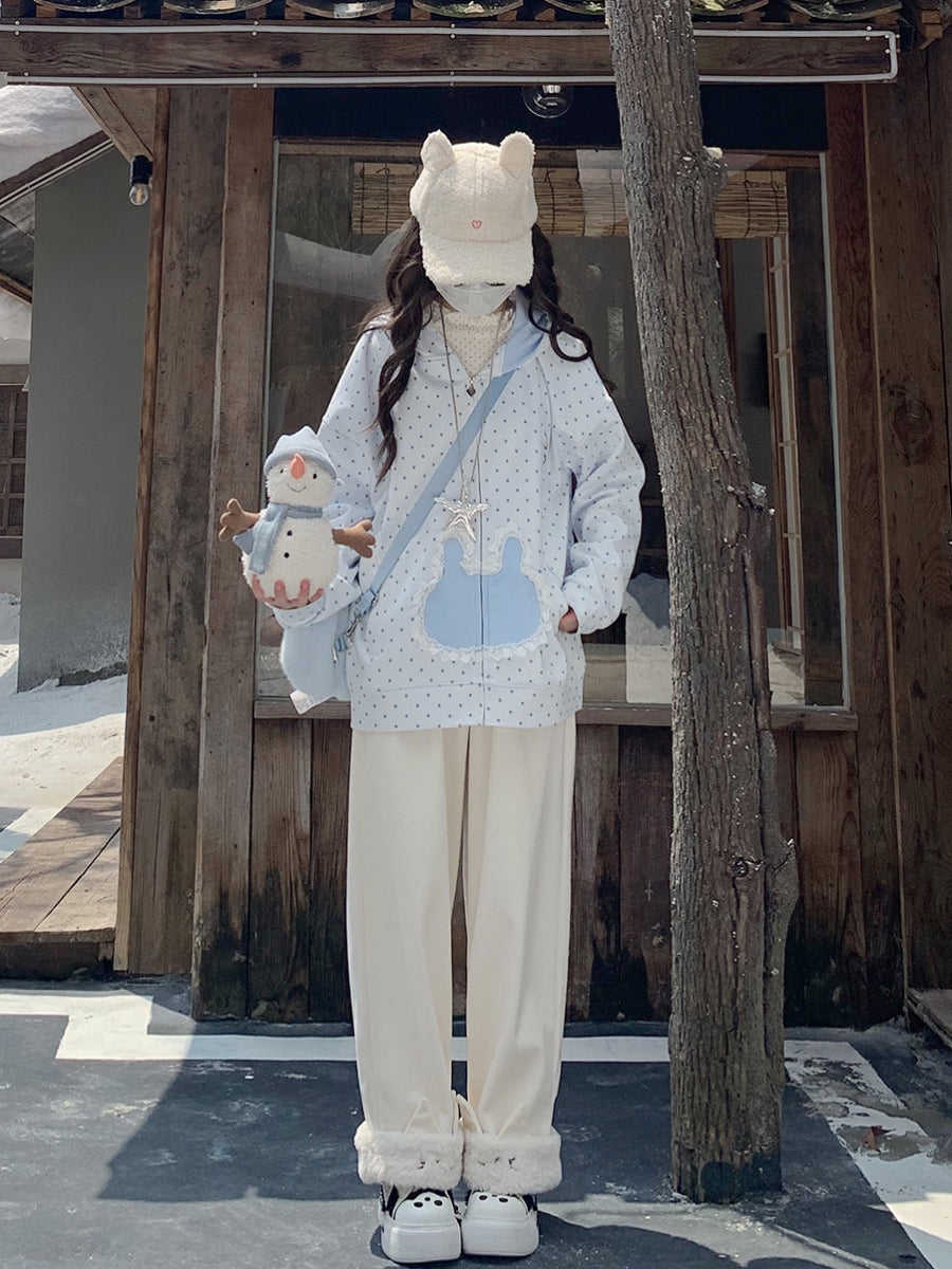 Wishing Bunny Hooded Jackets-Outerwear-ntbhshop
