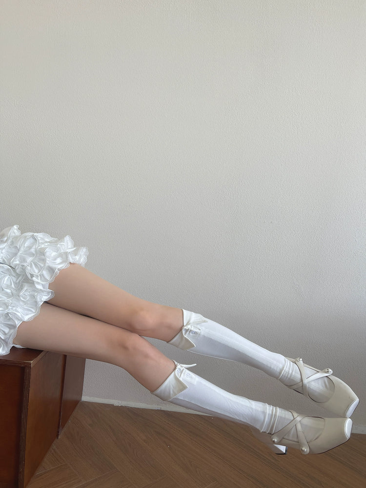 Polo Collar Flip Knee Socks-ntbhshop