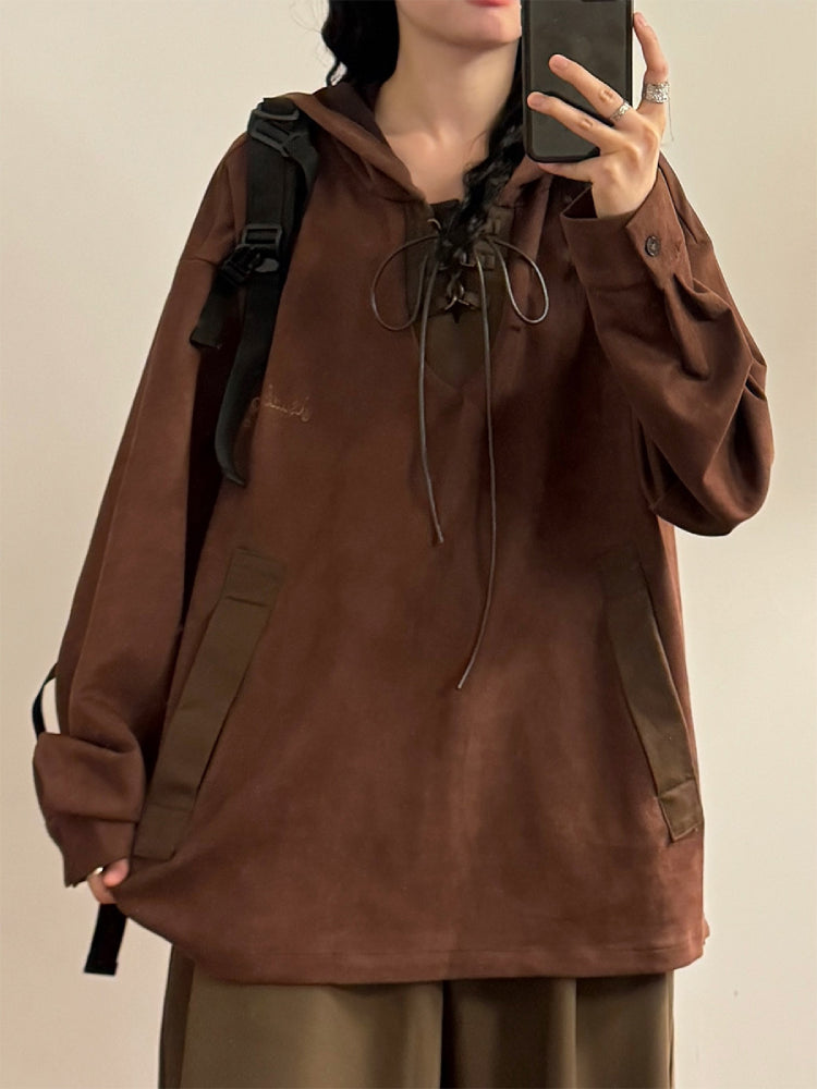 Coffee Wanderer Suede Unisex Hoodie-ntbhshop