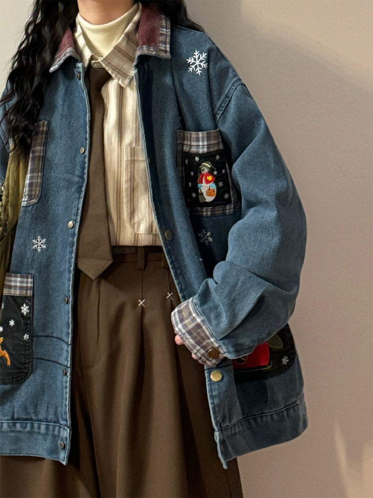 North Pole Postman Denim Jacket-ntbhshop
