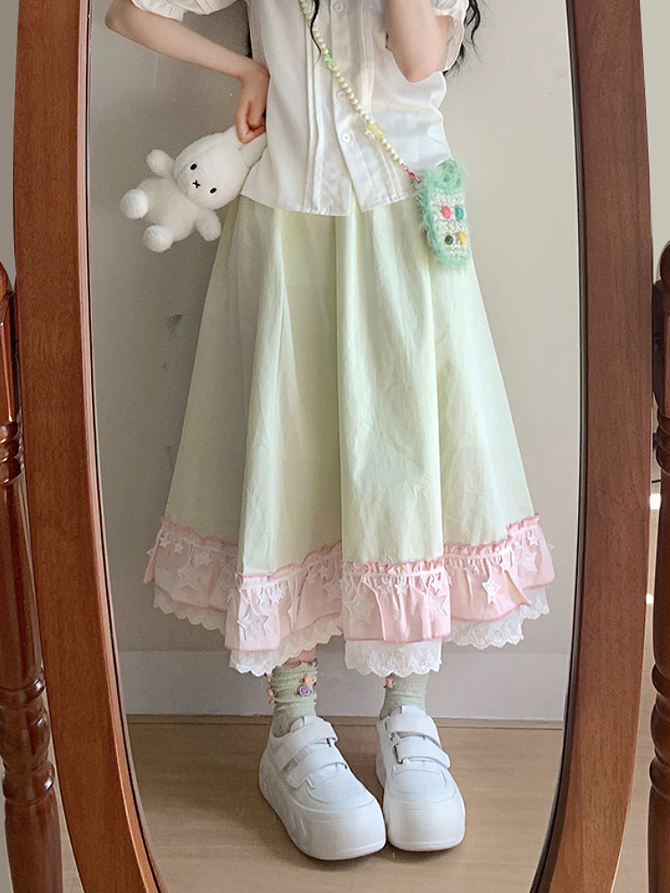 Creamy Puff Sleeve Doll Blouse-ntbhshop