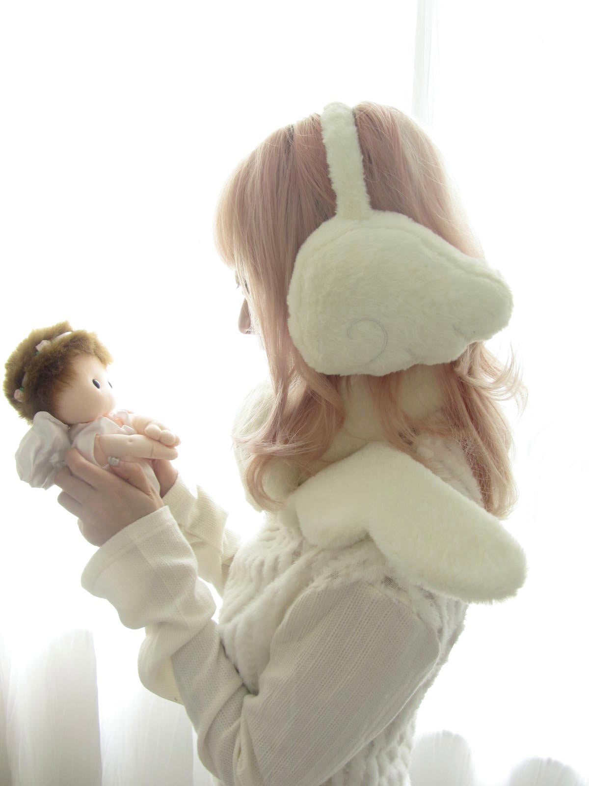 Guardian Angel Wing Plush Earmuffs-ntbhshop