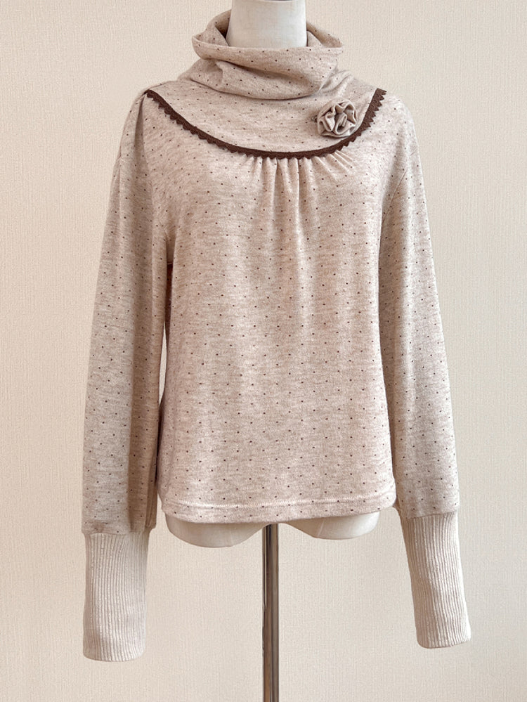 Angel Deer Whimsy Dots Turtleneck-ntbhshop