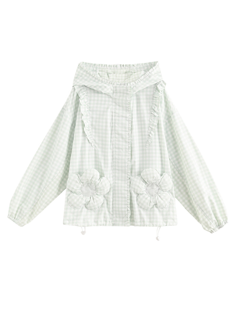 Daisy Gingham Sun Jacket-Outerwear-ntbhshop