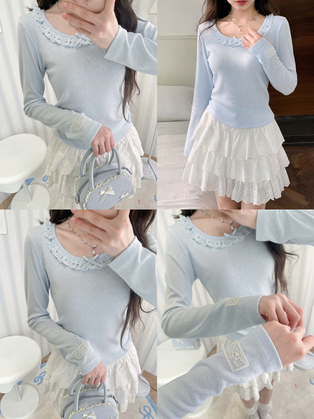 Dolly Charm Lace Tops-Tops-ntbhshop