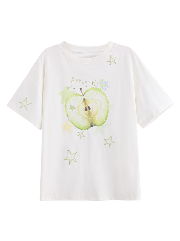Green Apple Daydream Tees-Tops-ntbhshop