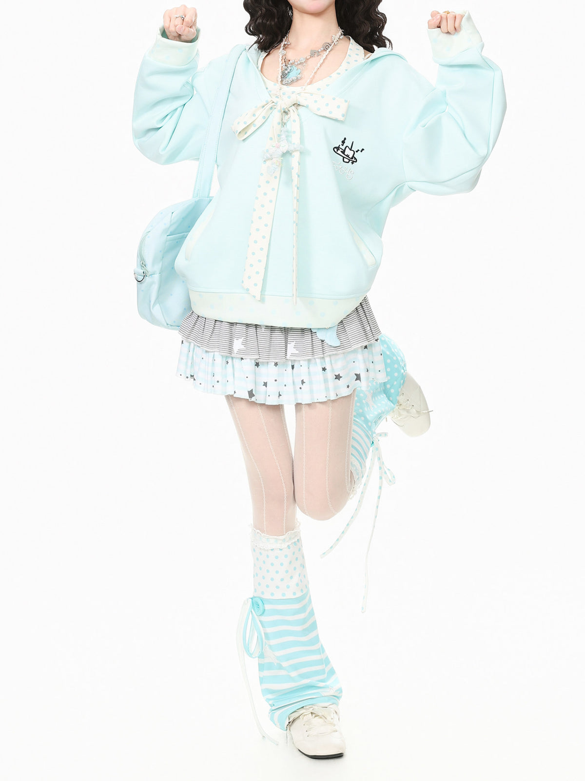 Sugar Stripe Leg Warmers-Accessories-ntbhshop