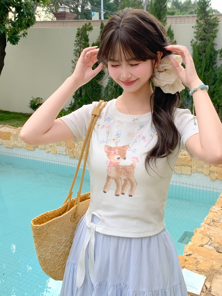 Dear Bambi Garden Crop Top-Tops-ntbhshop