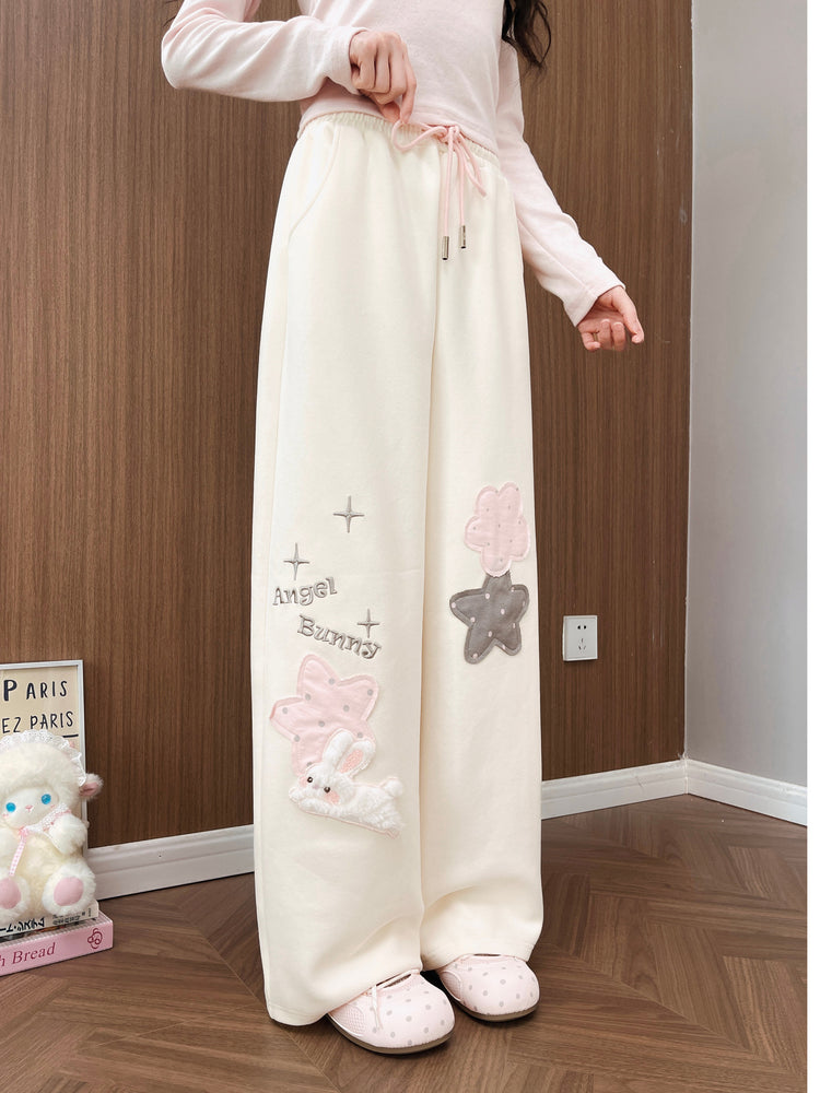 Angel Bunny Wide-Leg Pants-Bottoms-ntbhshop