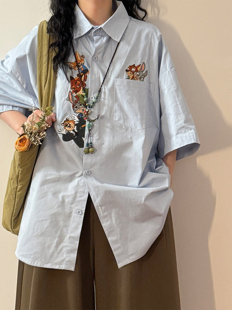 Storybook Critter Pocket Shirts-Tops-ntbhshop