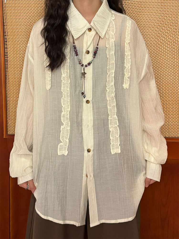 Mushroom Poem Puff Sleeve Blouses-ntbhshop