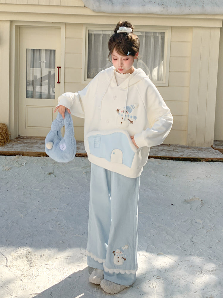 Snowman Dream Cotton Lounge Pants-ntbhshop