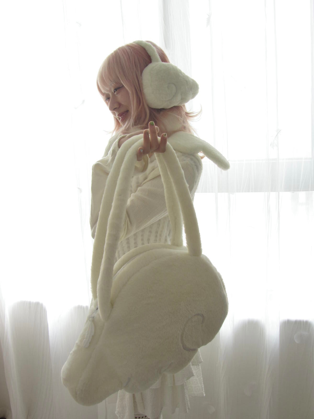 Guardian Angel Wing Plush Earmuffs-ntbhshop