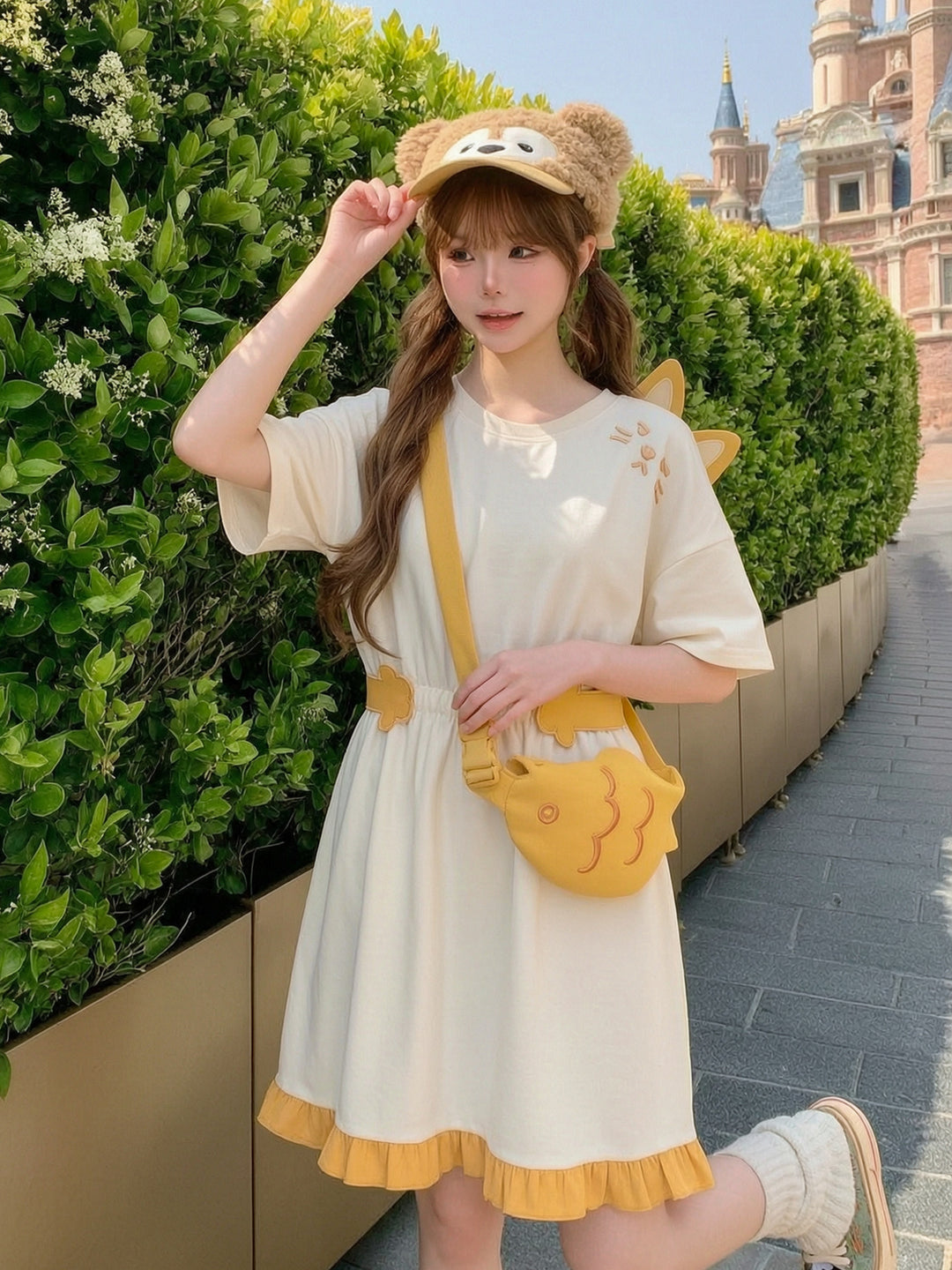 Kitty Butter Dress & Bag-Dresses-ntbhshop