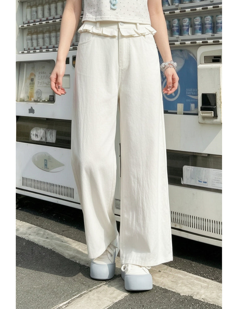 Milk Cloud Wide Pants-Bottoms-ntbhshop