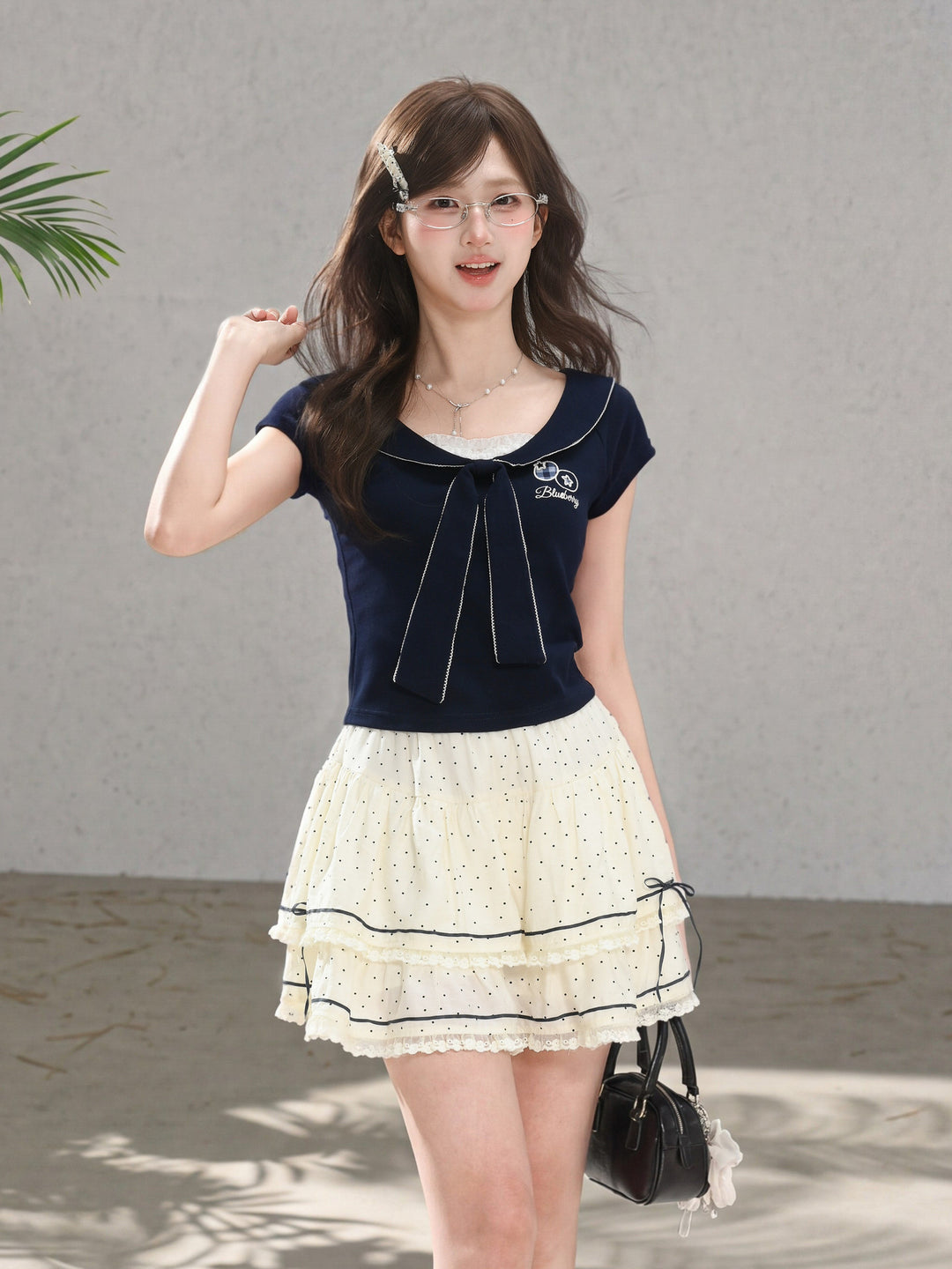 Parisian Polka Cake Skirt-Bottoms-ntbhshop