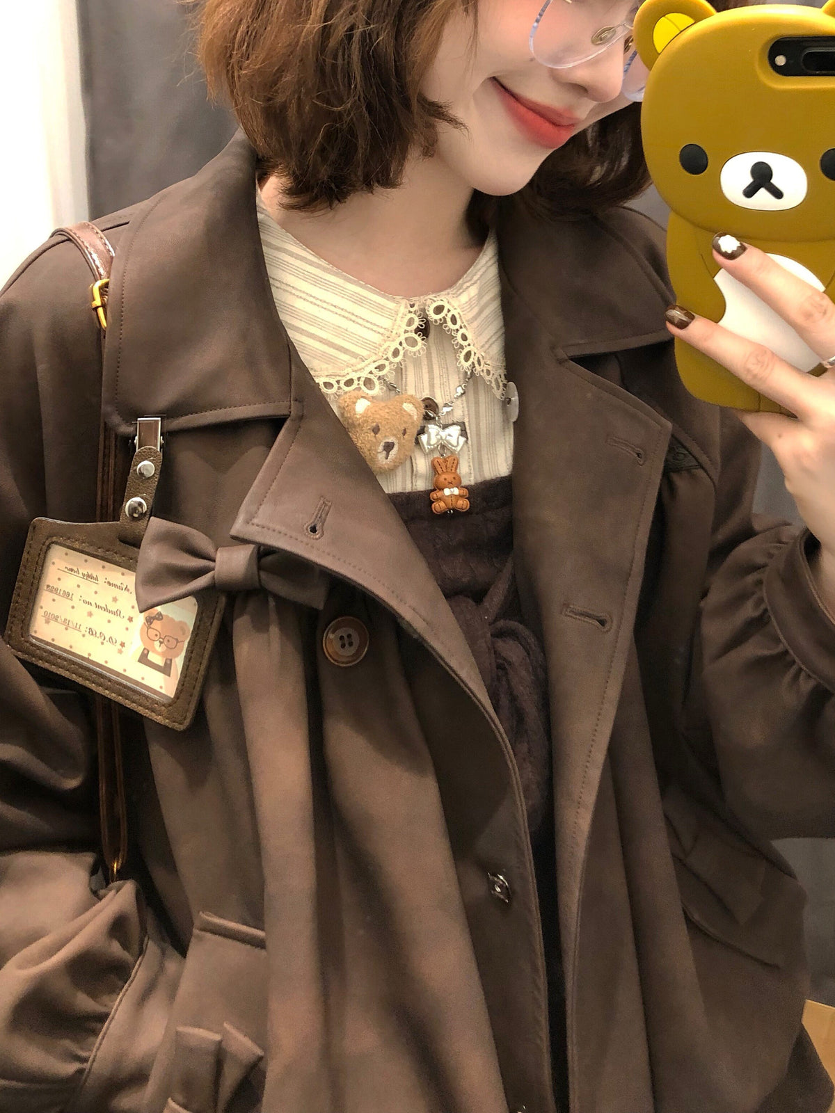 Chestnut Milk Leather Jacket-Outerwear-ntbhshop