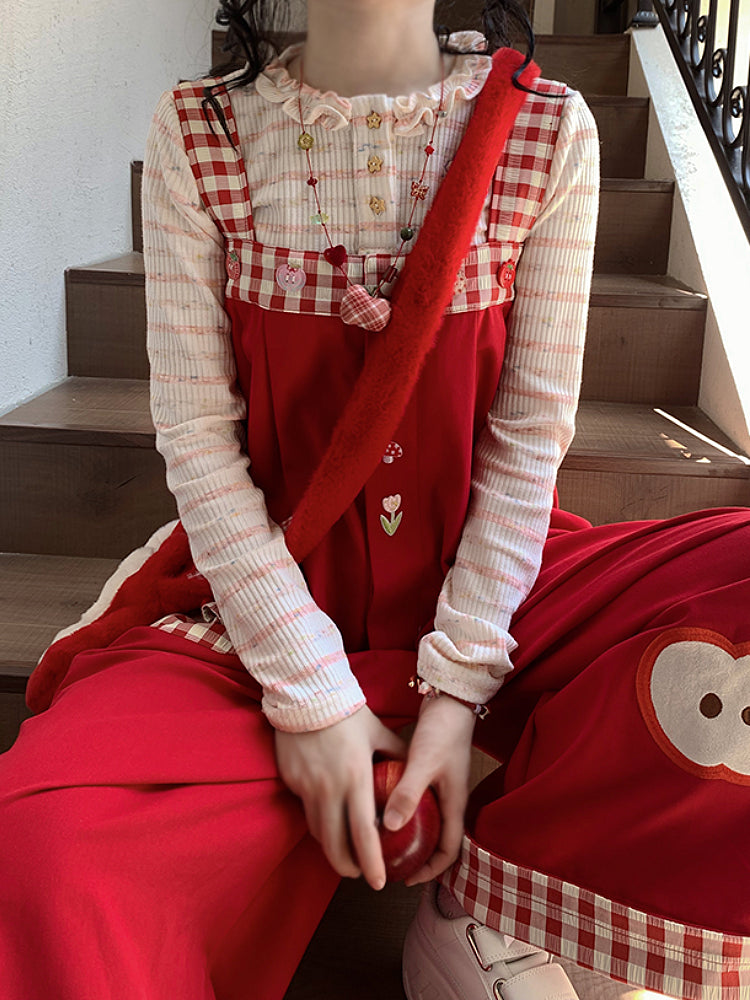 Whimsy Adventure Plaid Overall Pants-ntbhshop