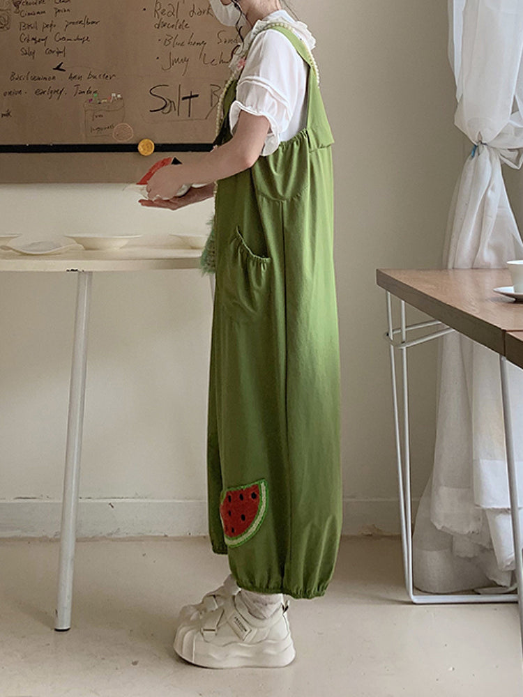 Fruit Pop Puffy Bib Pants-ntbhshop