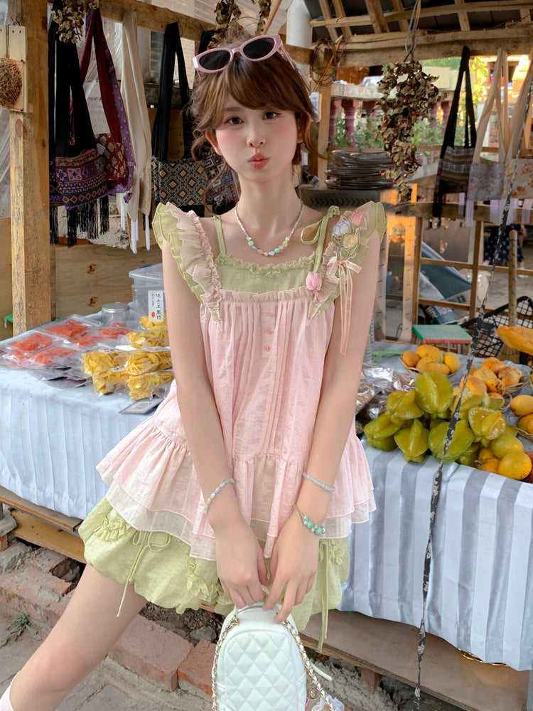 Tulip Bubble Ruffle Top & Shorts-Sets-ntbhshop