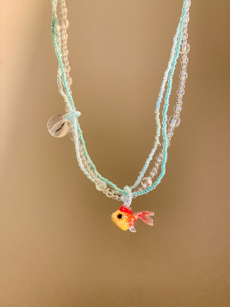 Koi Bubble Colorful Beaded Bracelet & Necklace-ntbhshop