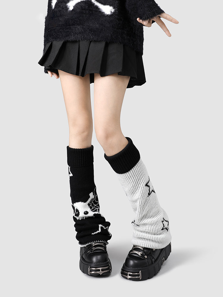 Dual Persona Knit Leg Warmers-ntbhshop