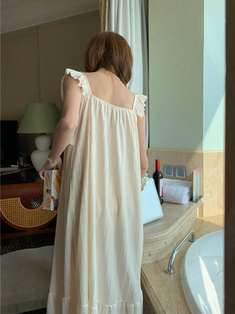 Whipped Cream Fairy Sleeve Nightgown-ntbhshop