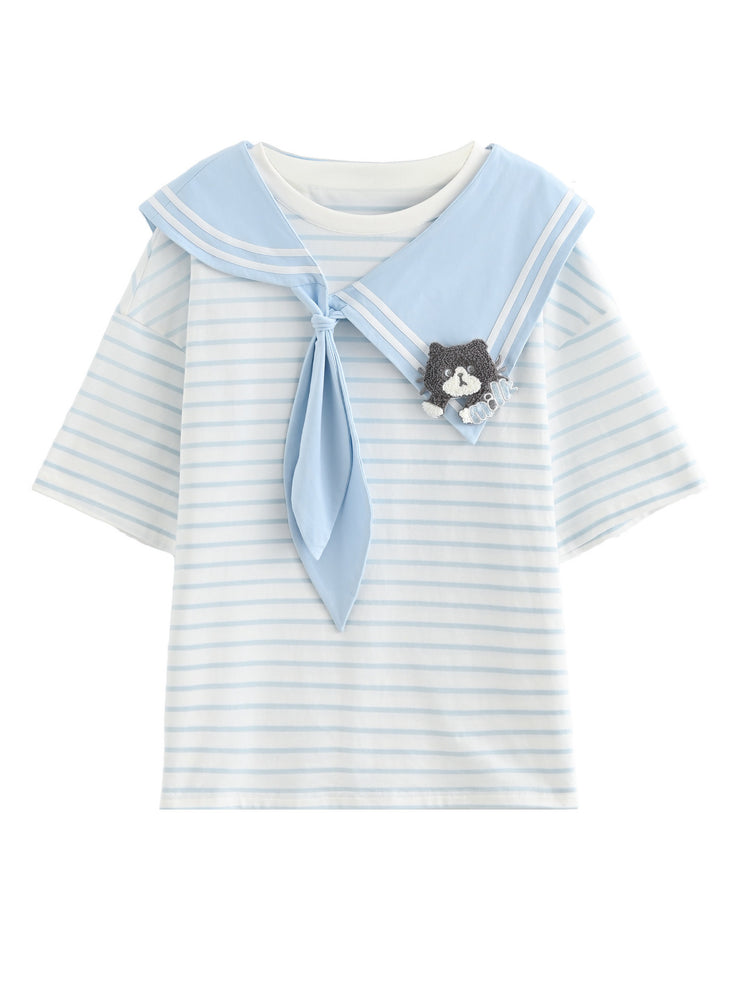 Milk Cat Sailor Tops & Skirts-Sets-ntbhshop