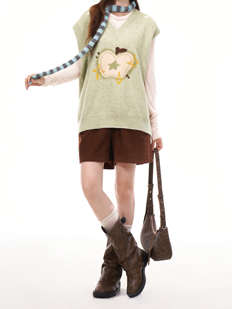 Apple Harvest Whimsy Knit Vests-ntbhshop