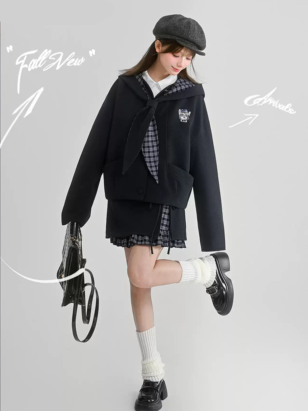 Pup Professor Plaid Hooded Jacket-Outerwear-ntbhshop