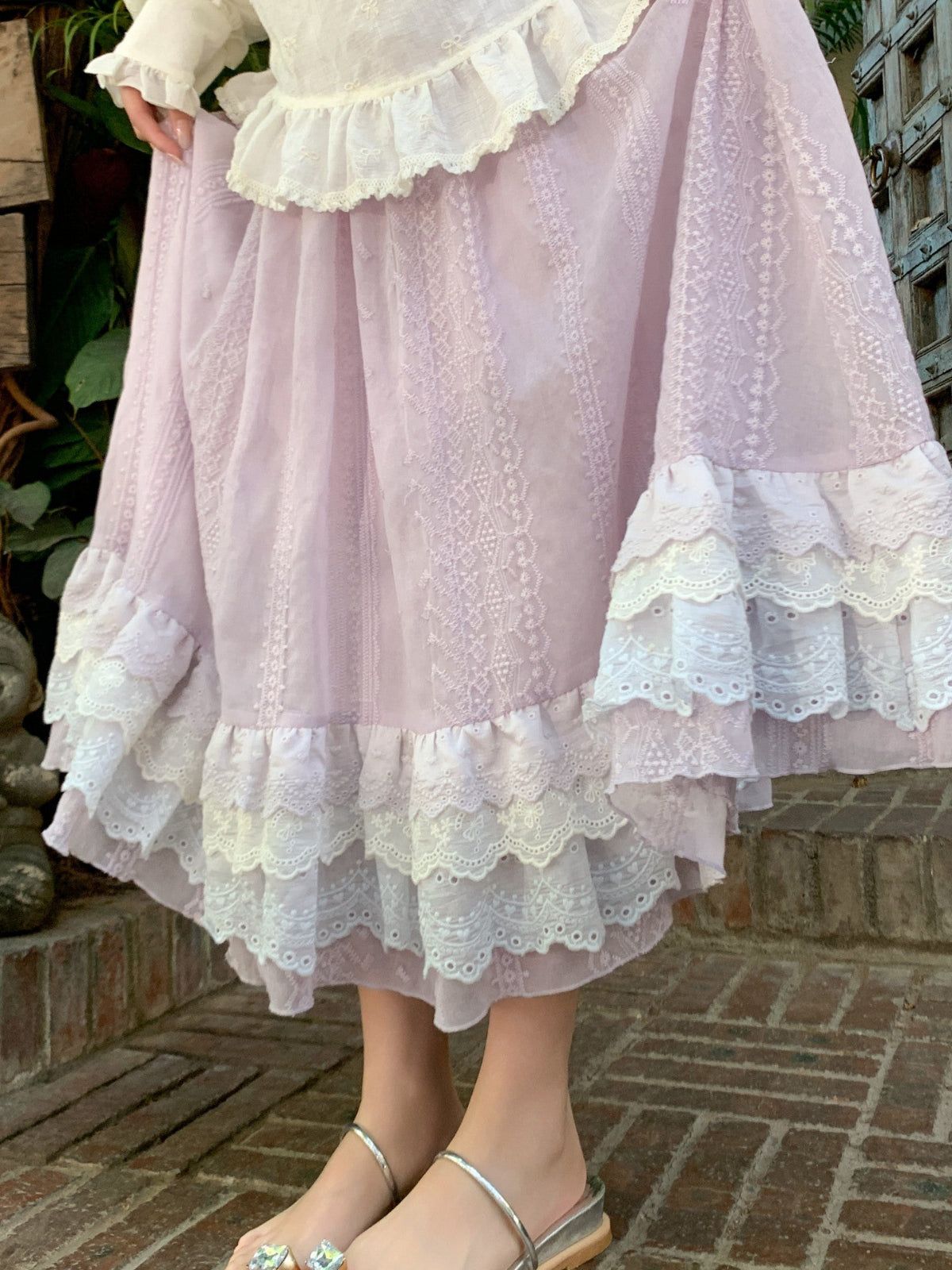 Lavender Dream Layer Skirt-Bottoms-ntbhshop