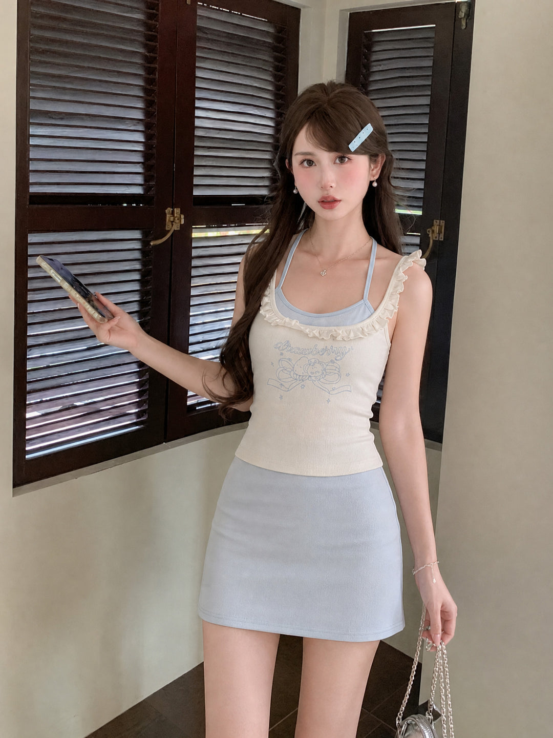 Cloudberry Cream Bra Cami-Tops-ntbhshop