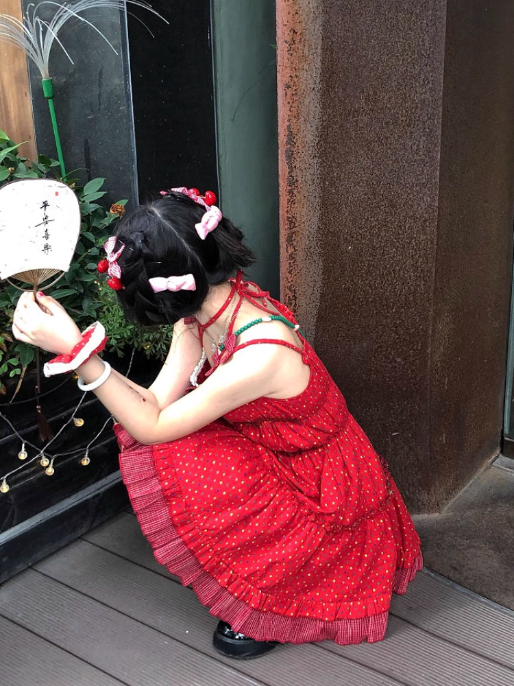 Candy Pop Summer Halter Dresses-ntbhshop