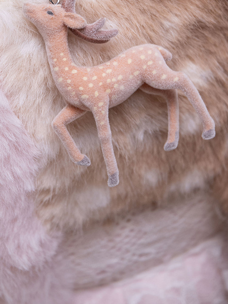 Blushing Fawn Plush Shoulder Bag-ntbhshop