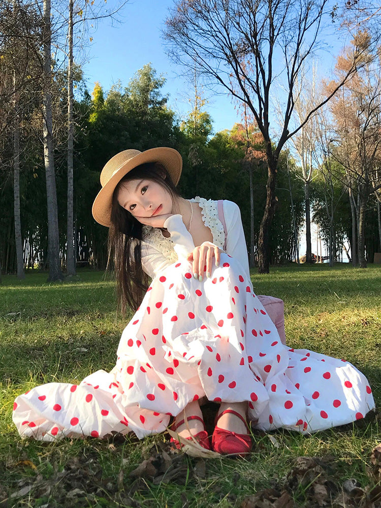 Polka Puff Circus Bubble Skirt-ntbhshop