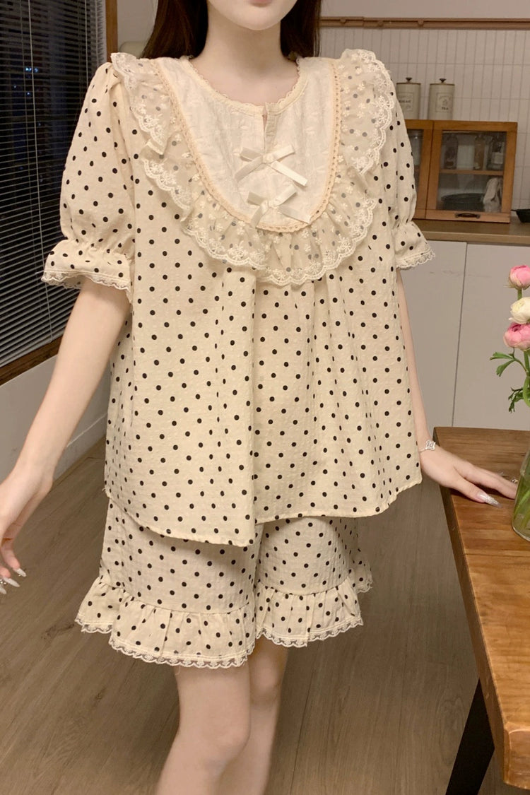 Sweet Dot Palace Pajama Sets-ntbhshop