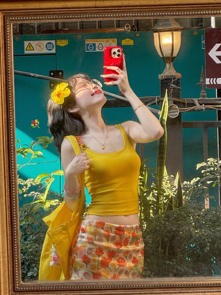 Daisy Bloom Bra Camisoles-ntbhshop