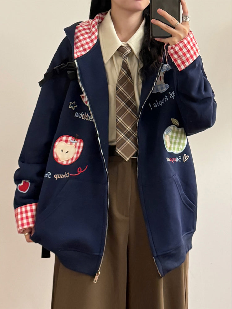 Apple Picnic Whimsy Hooded Jackets-ntbhshop
