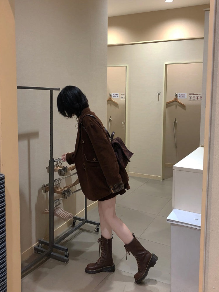 Autumn Confession Bear Buckle Blazers-ntbhshop