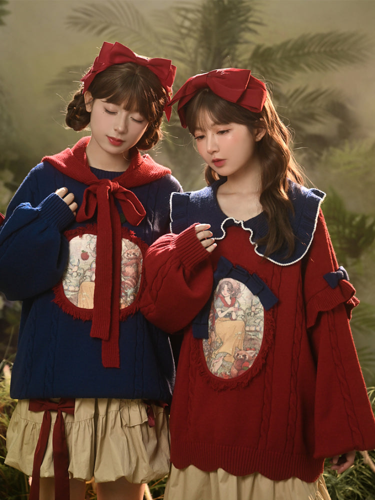 Dreamspell Snow White Knit Sweaters-ntbhshop