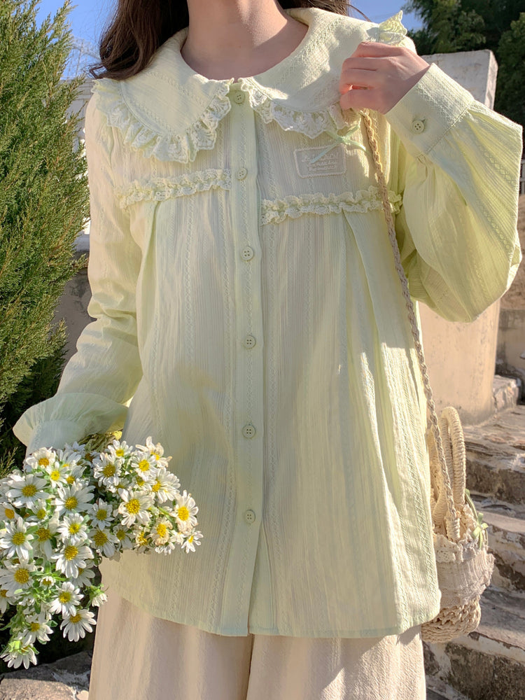 Spring Meadow Lace Blouse-Tops-ntbhshop