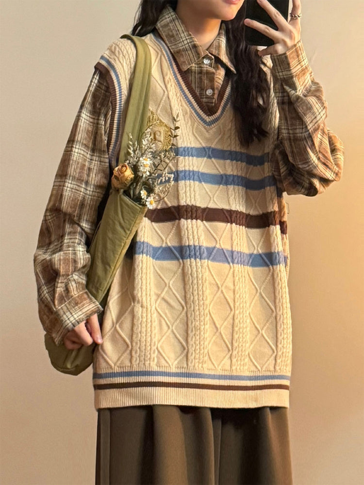 Birchwood House Faux Two-Piece Tops-ntbhshop