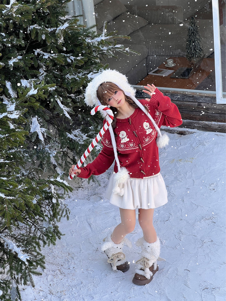 Snowball Christmas Vintage Knit Set-Outerwear-ntbhshop