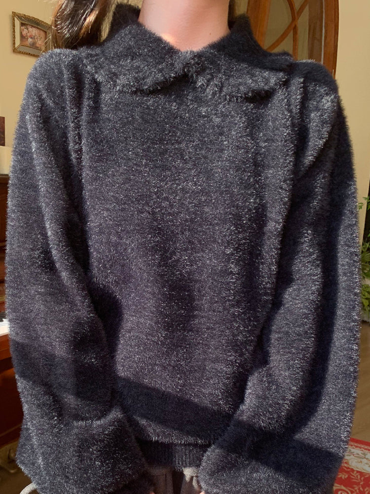 Lolita Cloud Puff Sleeve Knit Tops-ntbhshop