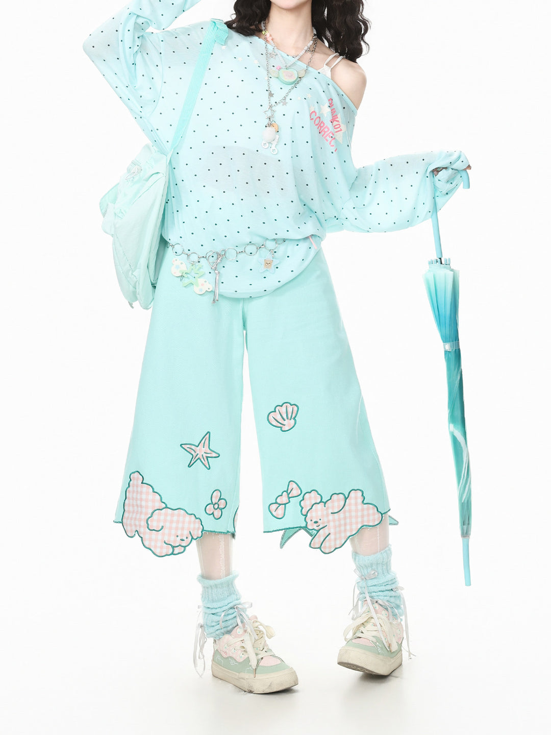 Candy Puppy Capri Pants-Bottoms-ntbhshop