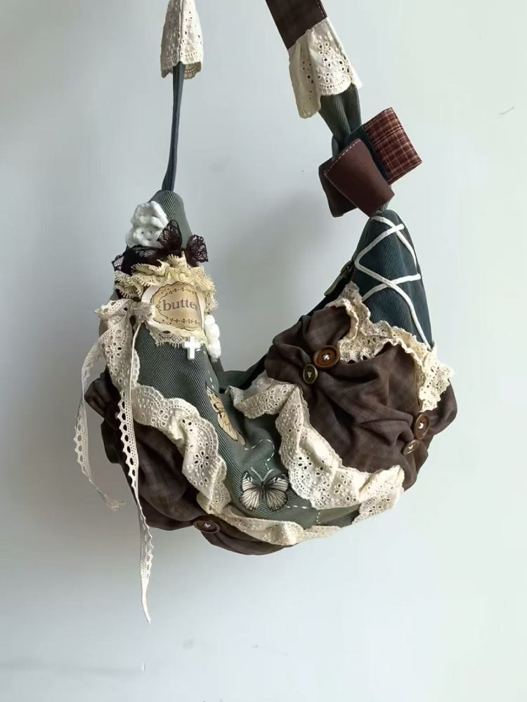 Moon Harvest Patchwork Crescent Bags-ntbhshop